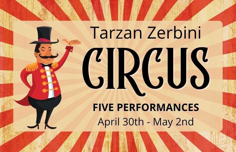 Events: Tarzan Zerbini Circus | Tony's Pizza Events Center