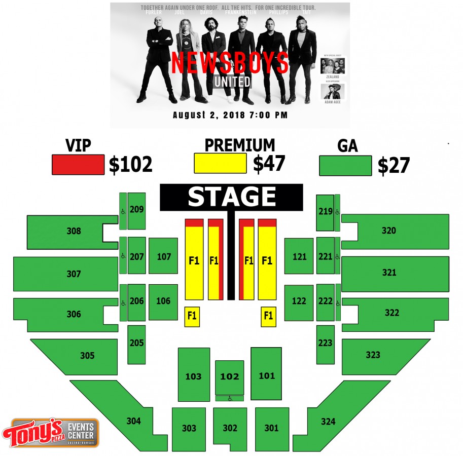 Tony S Event Center Seating Chart