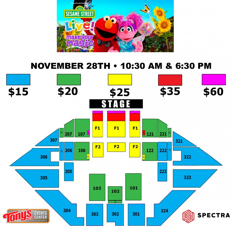 Tony S Pizza Event Center Seating Chart