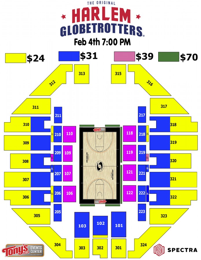 seating charts check out where your will be sitting tony s pizza event center seating chart