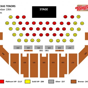 Seating Charts | Tony's Pizza Events Center | Tony's Pizza Events Center
